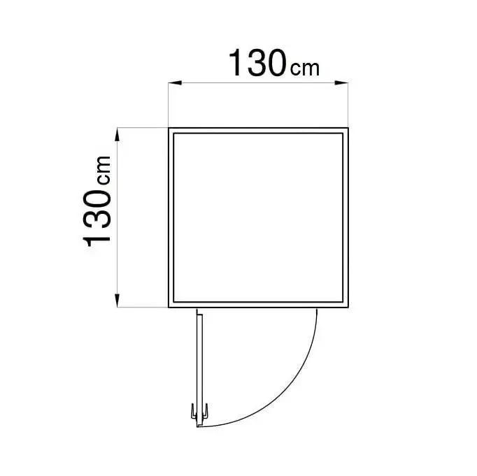 Portable Toilet Unit Welfare Cabin Modular Toilet Block 130x130 cm