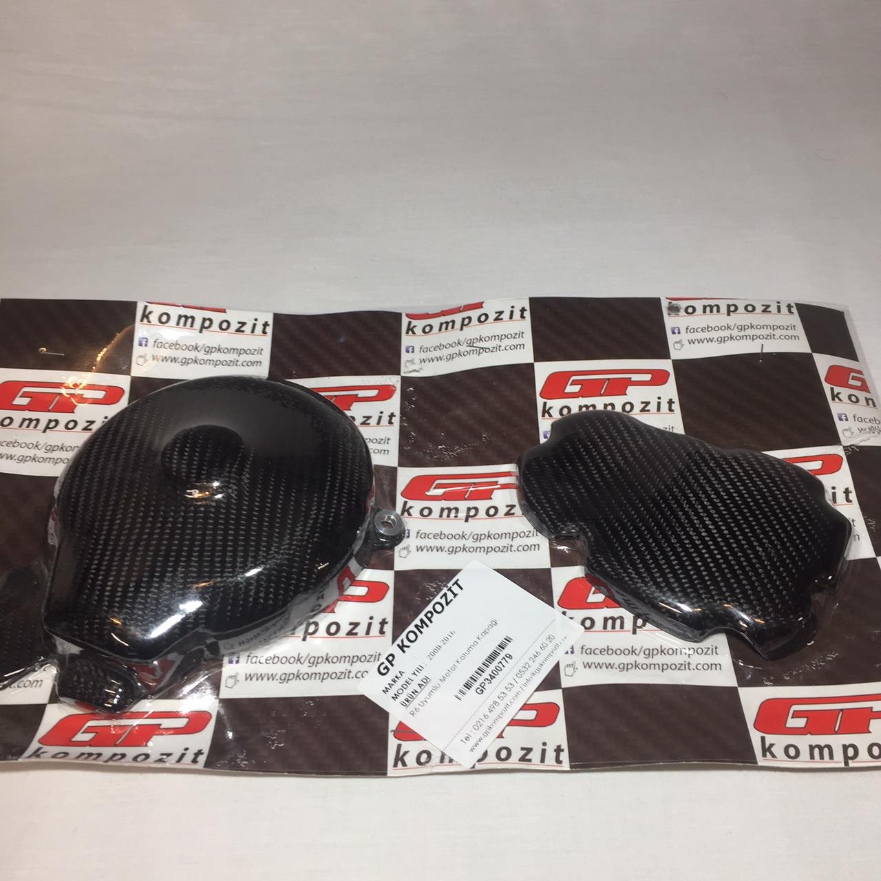Yamaha YZF R6 engine guard engine case cover protection carbon fiber set 2008-16