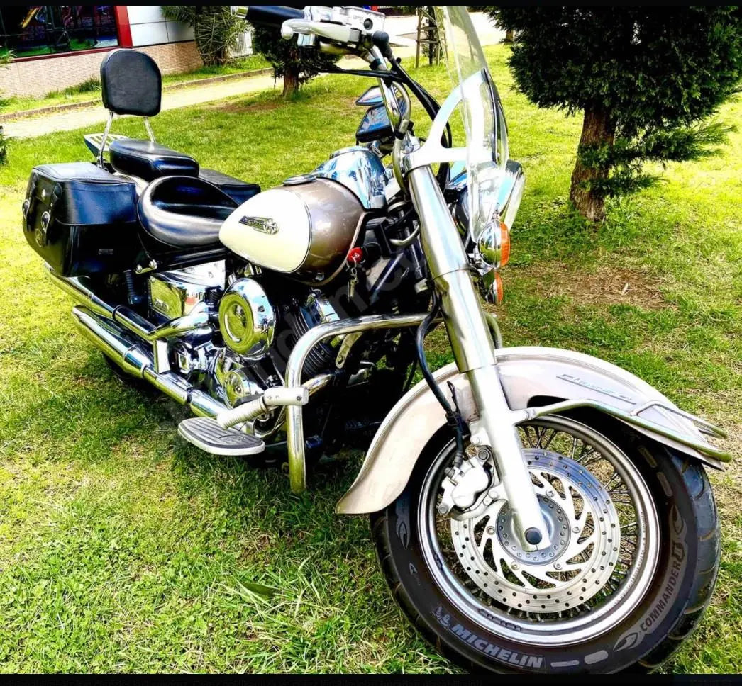 Yamaha XVS 650/1100 Drag Star front fender chrome bumper trim rail