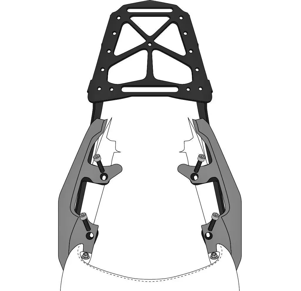 Honda NC750X Rear Rack luggage carrier 2021-2025