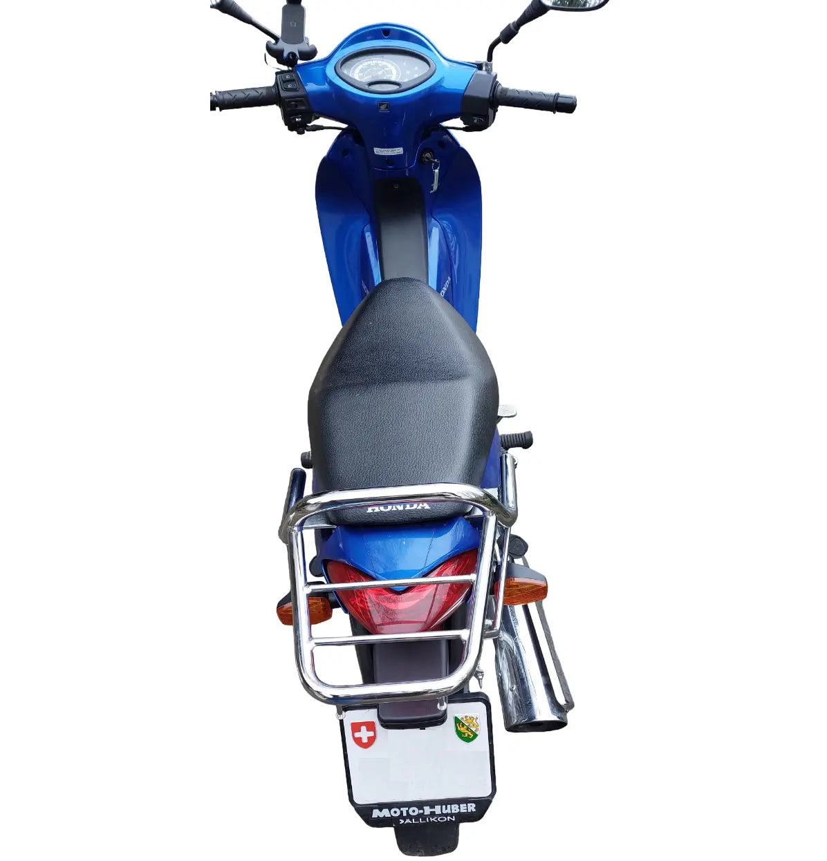 Honda Innova 125 rear rack chrome coated luggage carrier 2003-2007