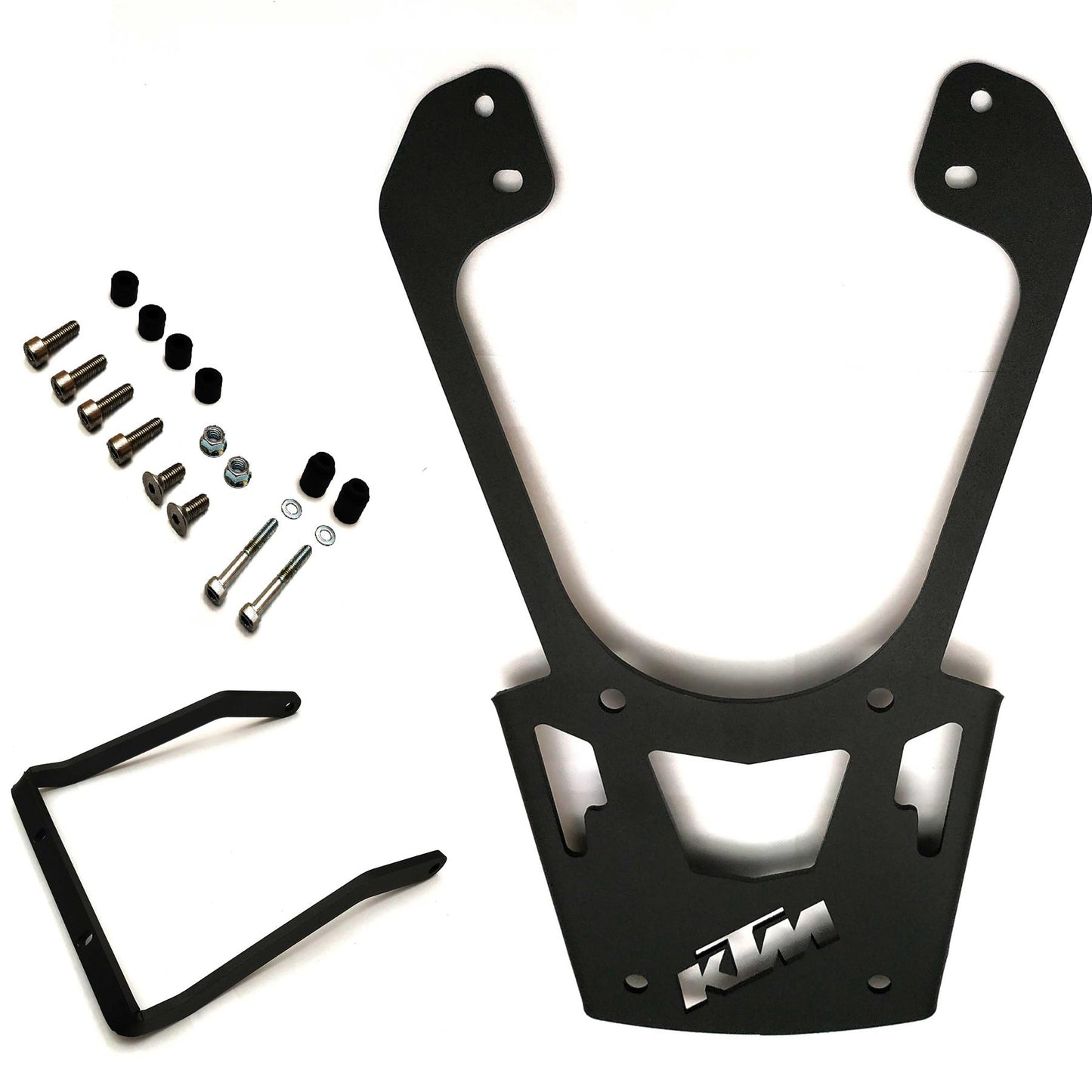 KTM DUKE rear rack luggage carrier + 46 LT TOP CASE SET - ALL IN ONE