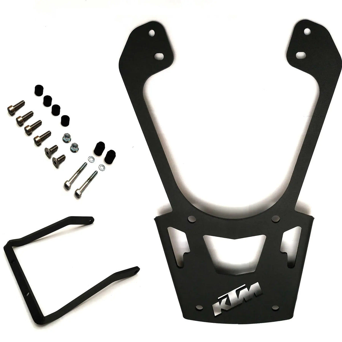KTM DUKE rear rack luggage carrier + 46 LT TOP CASE SET - ALL IN ONE