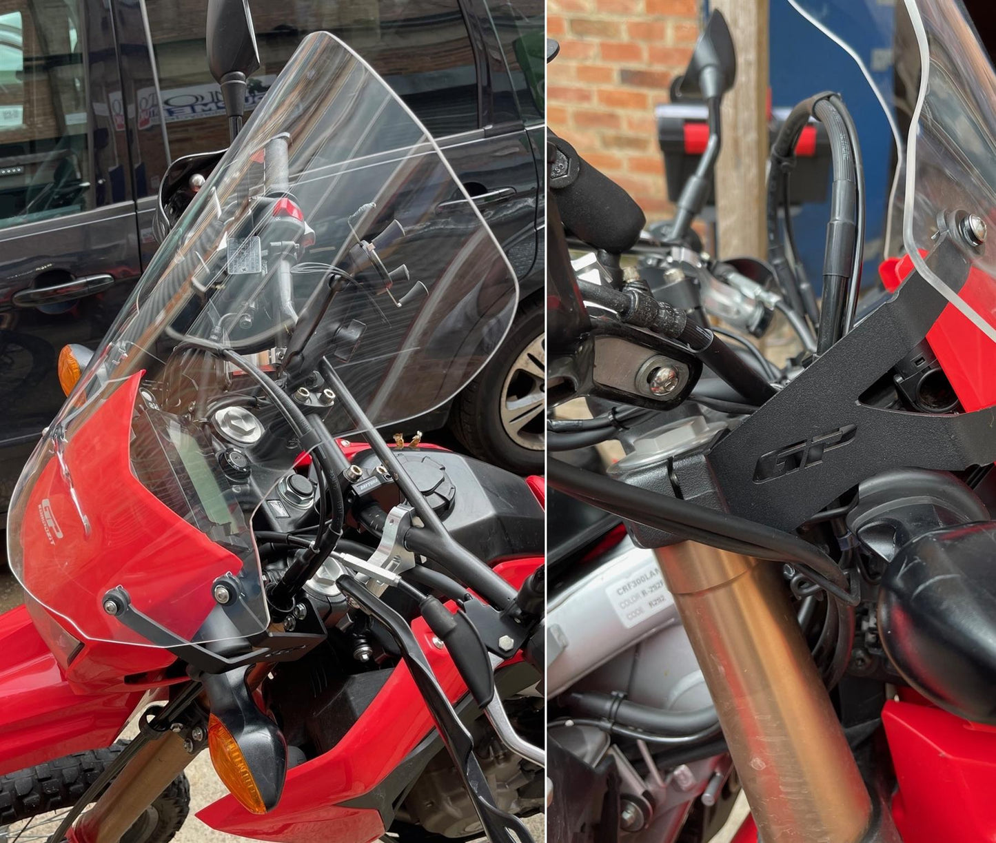 Windscreen for Honda CRF300L/250L 41 cm Clear 2012-2024