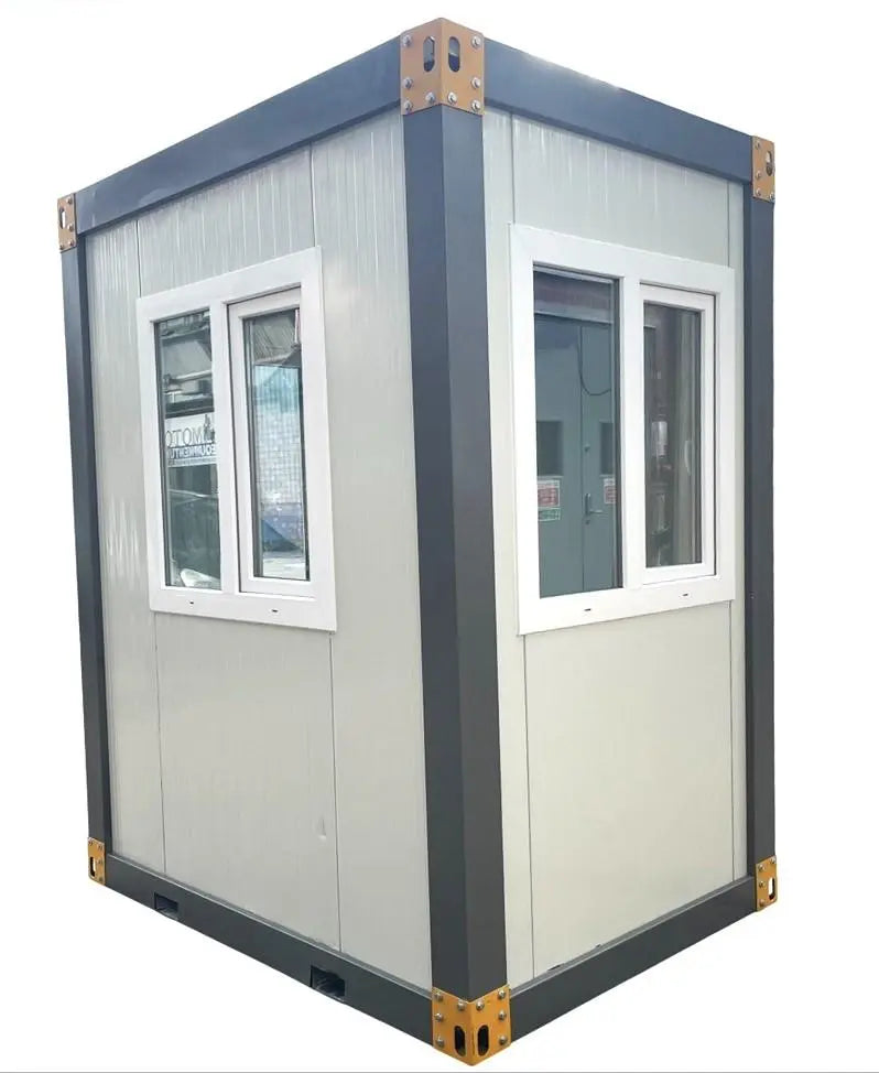 Portable Kiosk Cabin Booth Security Ticket Hut Modular Gate House 150x210 cm