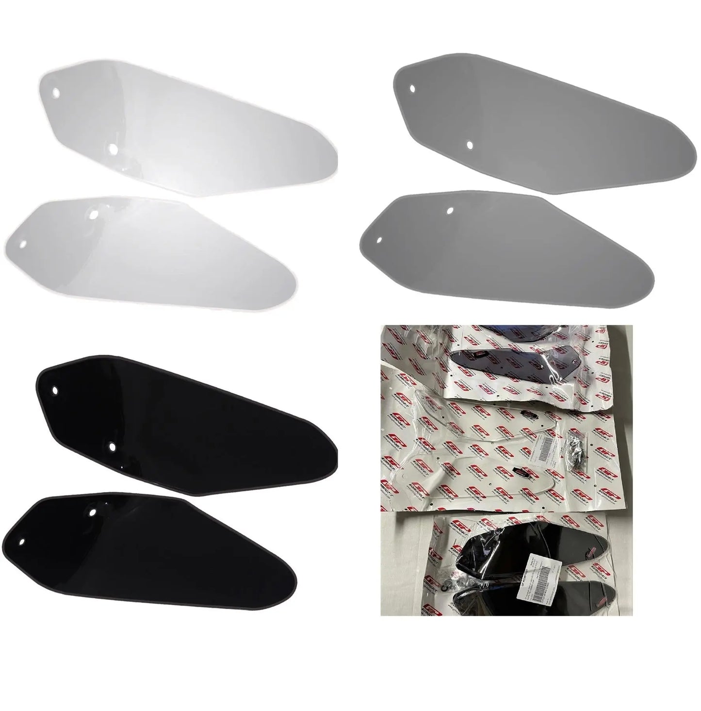 BMW R1200GS R1250GS side wind deflector set pair 13-23