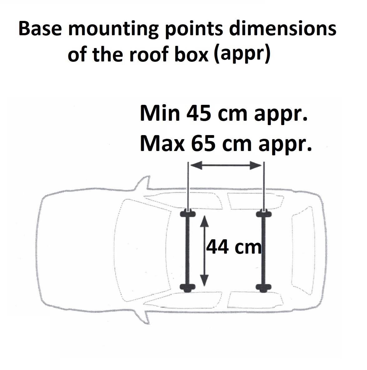 Car Roof Box Cargo Luggage Travel Box 250 LT Black