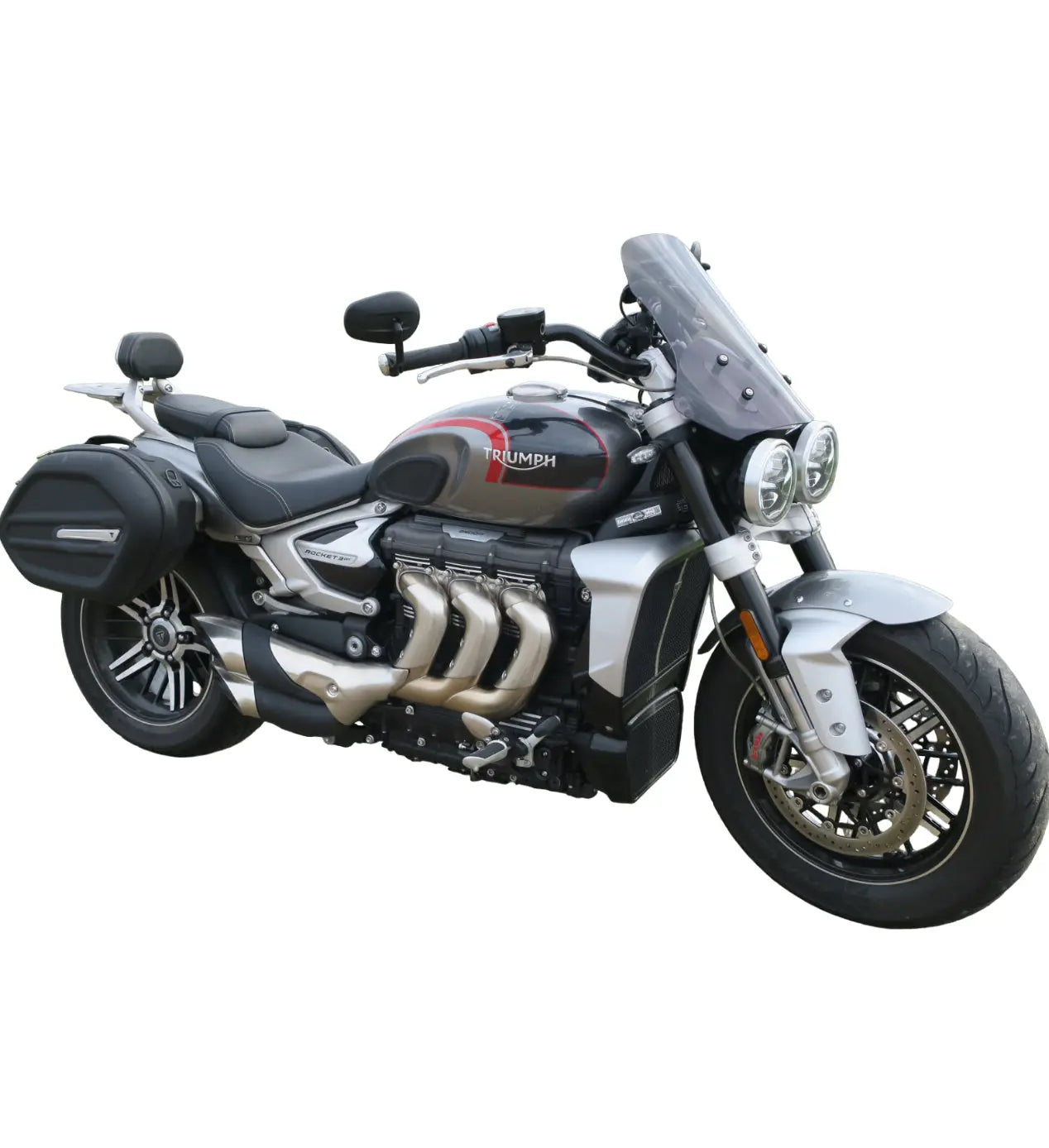 Triumph Rocket3R/Rocket3GT windscreen 46 cm smoke 2020-2024