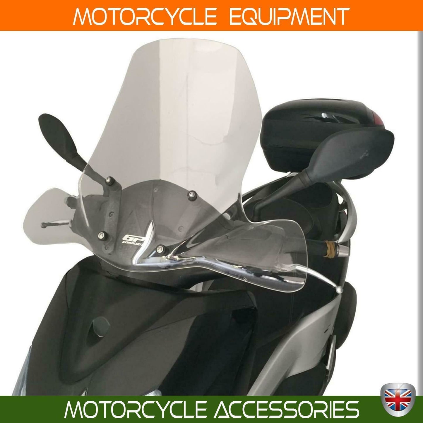 Yamaha Xenter 125/150 touring clear windscreen with hand cover 60 CM 2014-16