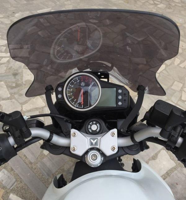 SYM Wolf SB 125 250 windscreen 49 cm smoke 2011-2020