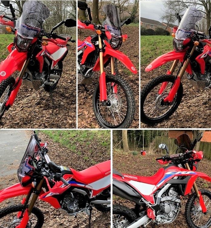 Windscreen for Honda CRF300L/250L Smoke 48 cm 2012-2024