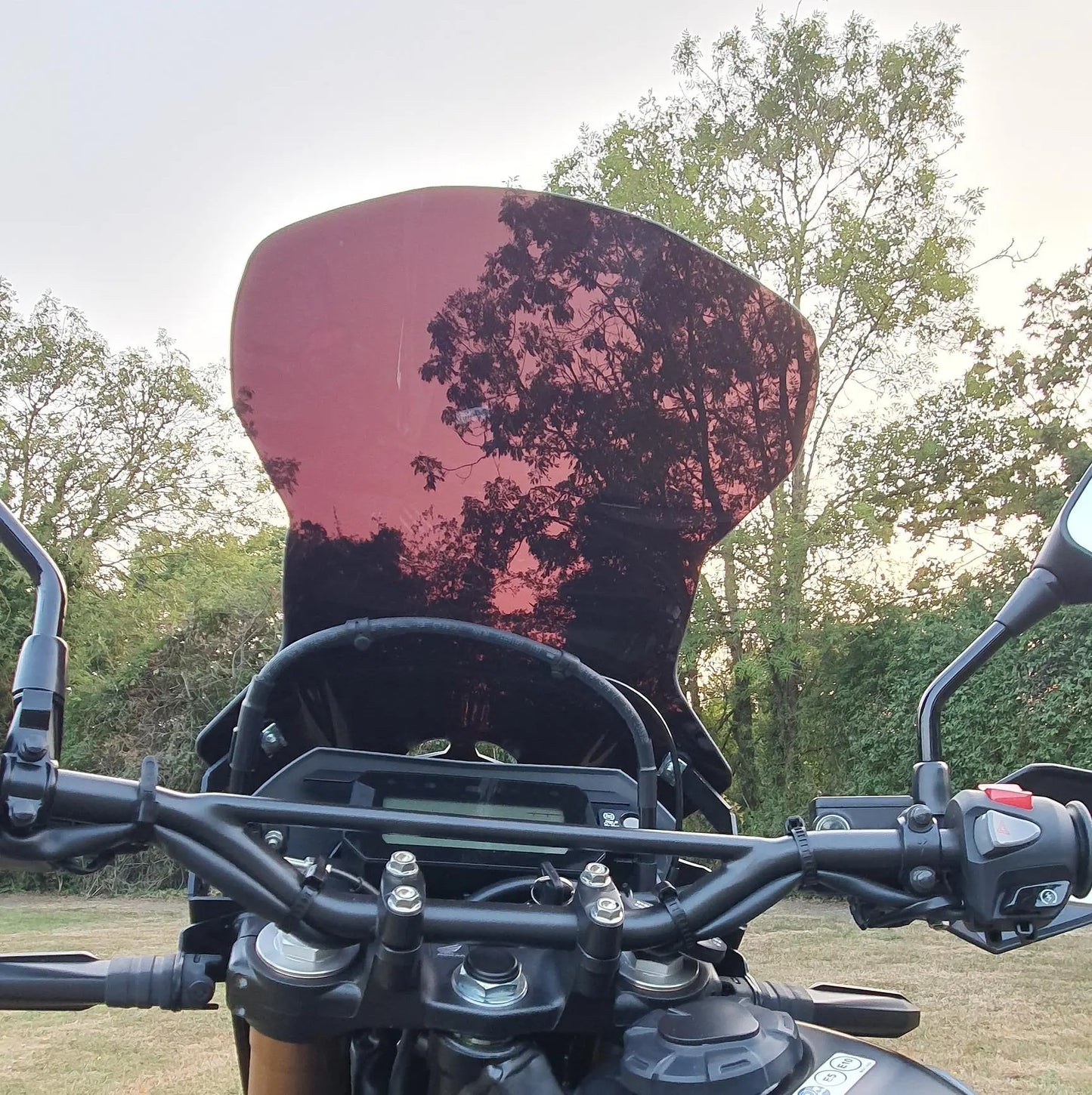 CRF300L CRF250L Windscreen Dark Smoke 48 cm 2012-2026
