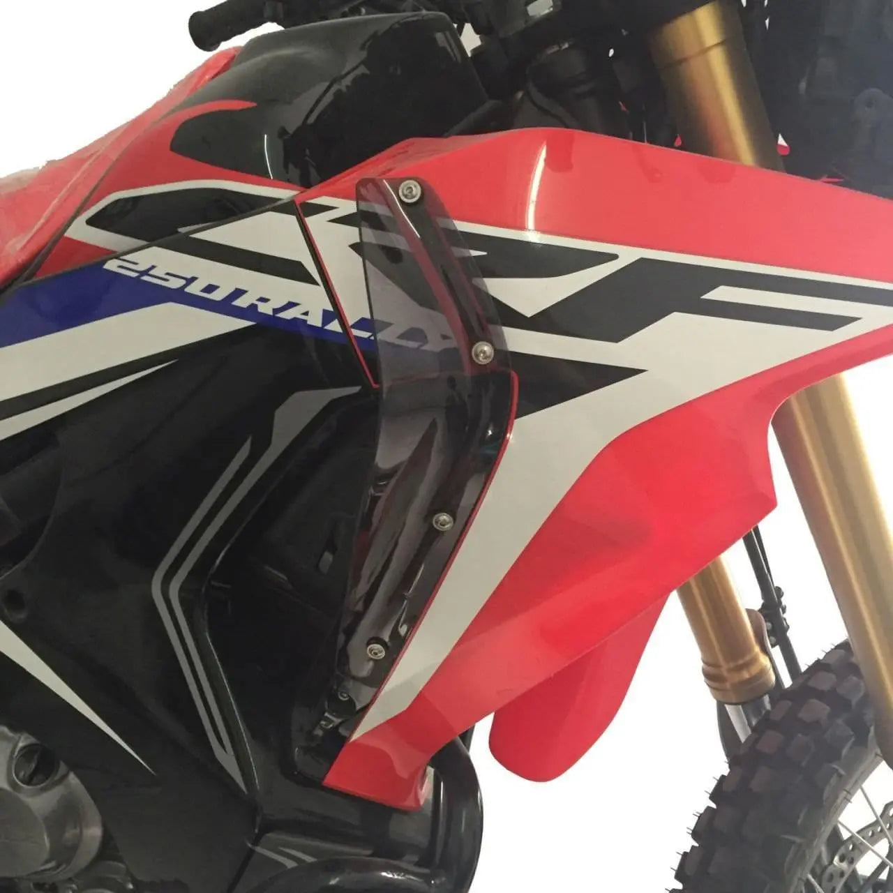 Honda CRF250 Rally Leg Guards Leg Wind Deflectors Smoke 2017-2020