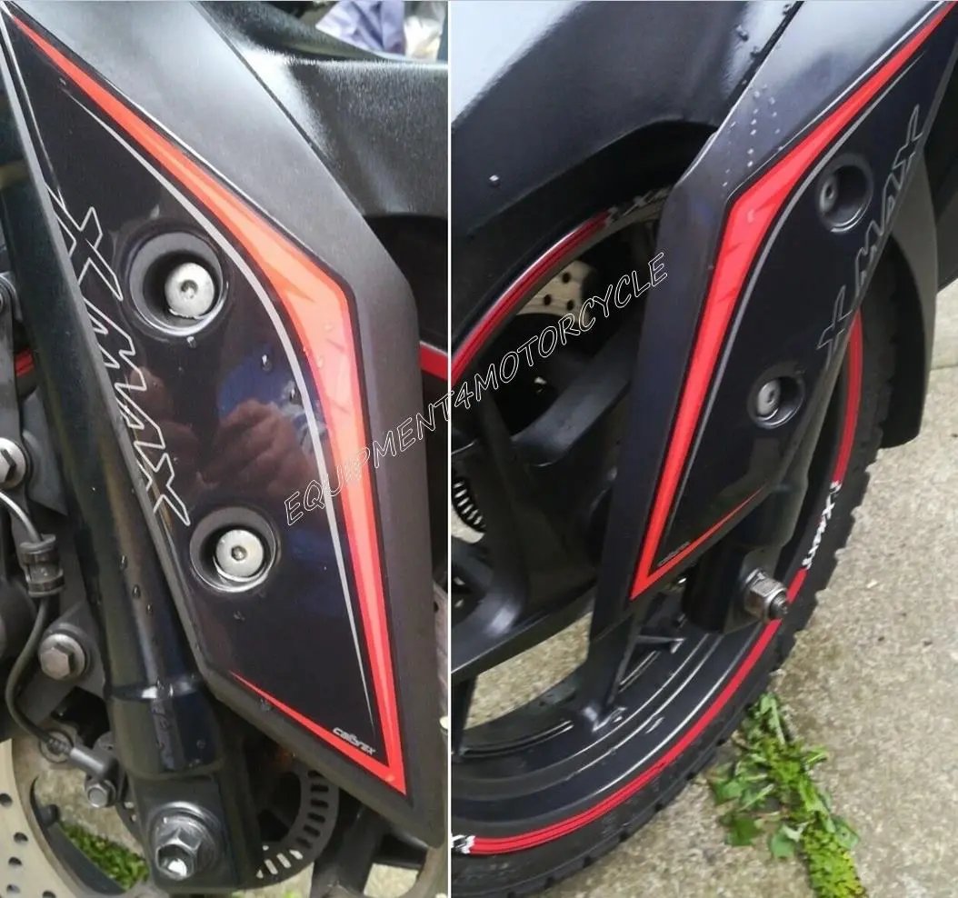 YAMAHA X-MAX FAIRING PROTECTIONS RED 3-D SET 2018-2022
