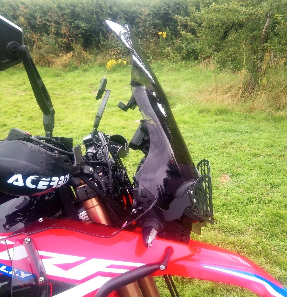 Windscreen for Honda CRF 300/250 Rally 59 cm Smoke 2017-2025