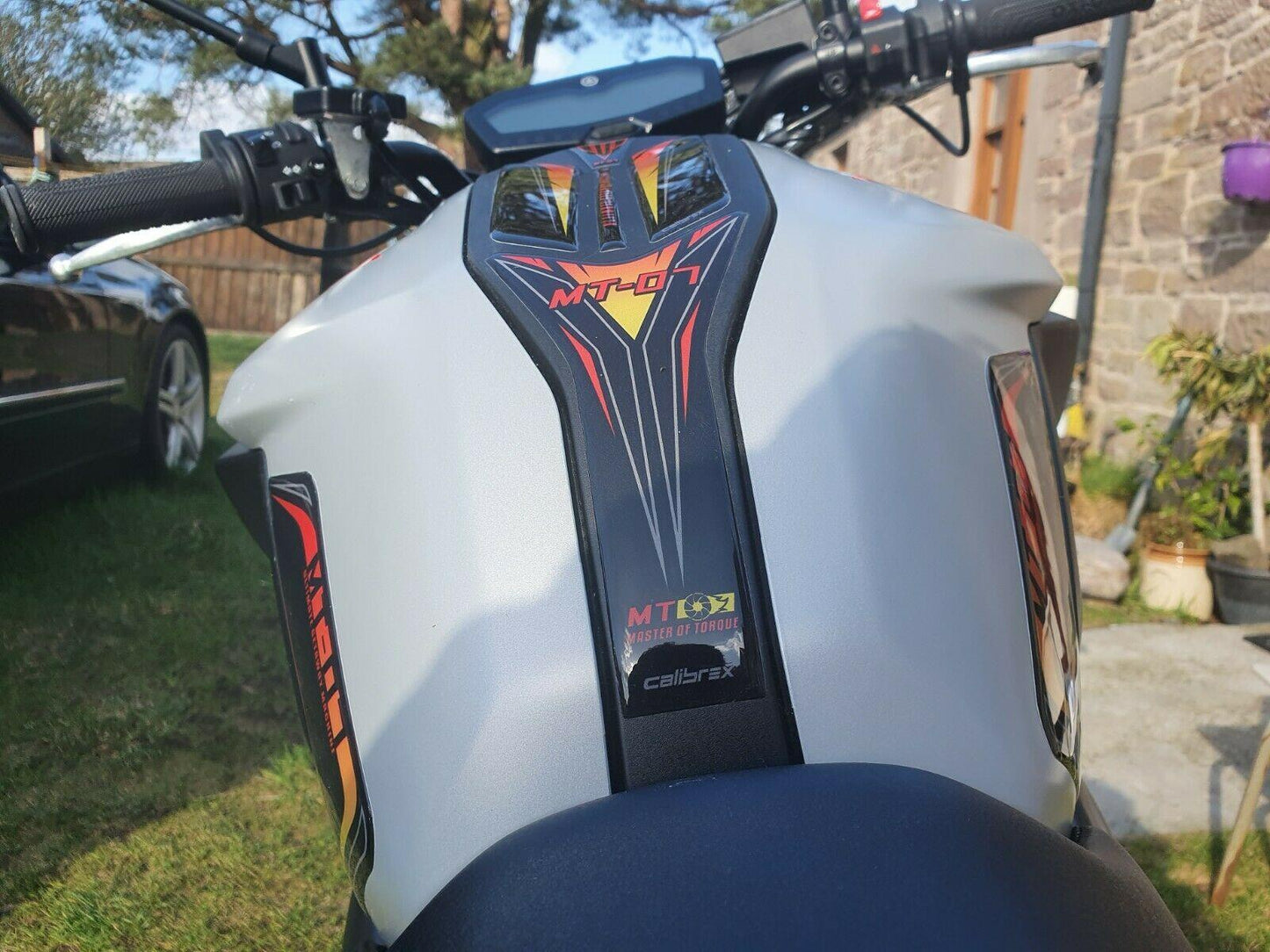 Yamaha MT-07 tank/knee/gas cap pad TRIO LAVA set 2018-2020