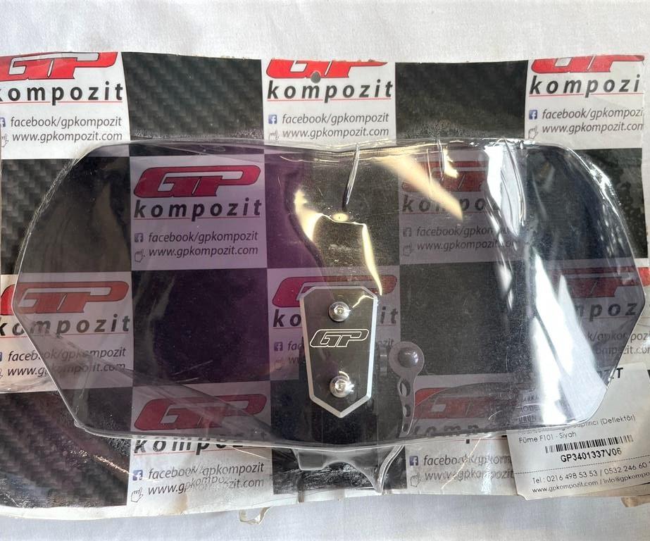 Universal adjustable Clip-On windshield extension spoiler windscreen smoke