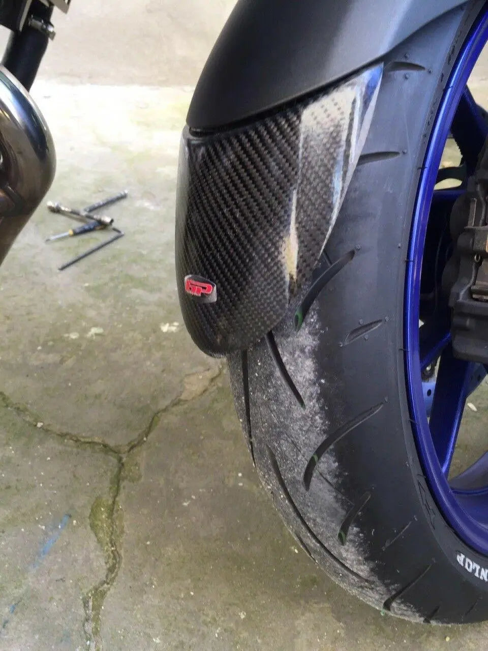 Yamaha MT09 Tracer front fender carbon fiber extension 2015-17