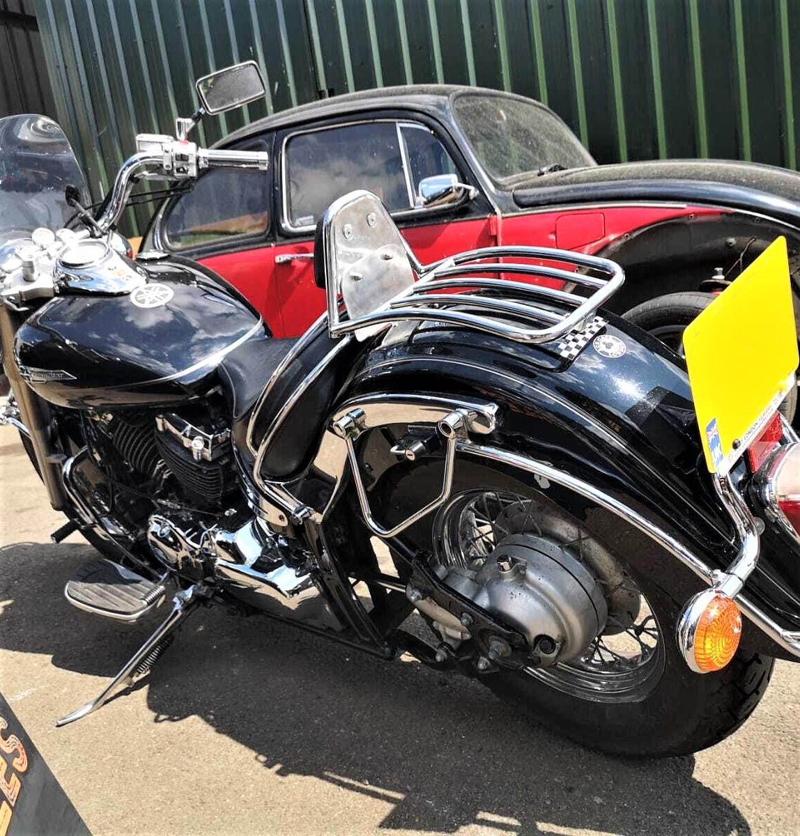 Yamaha Drag Star XVS 650 Classic driver backrest and rack 1997-2012