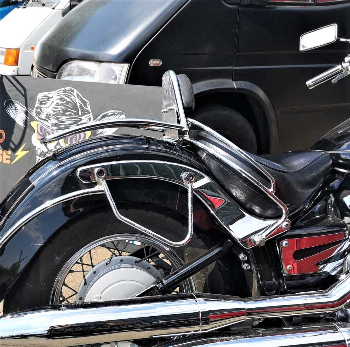 Yamaha Drag Star XVS 650 Classic driver backrest and rack 1997-2012