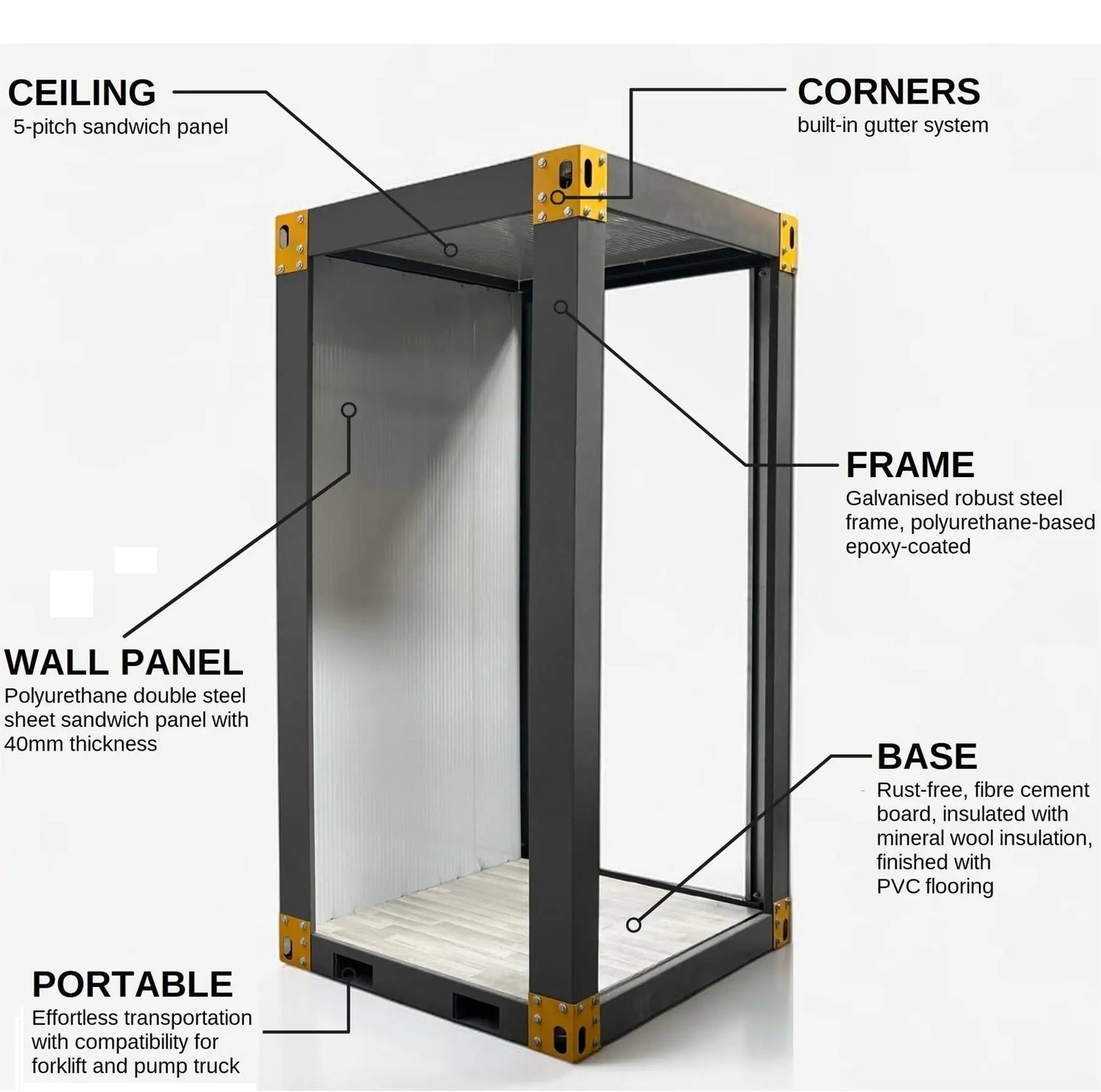 Portable Kiosk Cabin Booth Security Ticket Hut Gate House FREE SHIPPING*