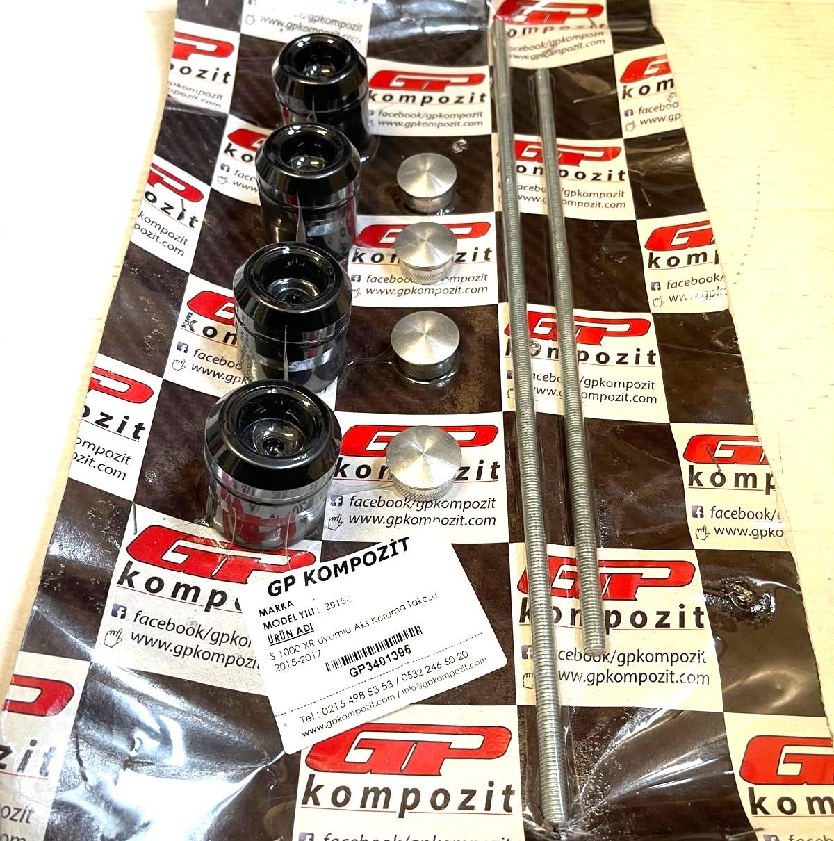 BMW S1000XR Wheel Fork Axle Sliders Spindle Bobbins Front/Rear 2015-2019