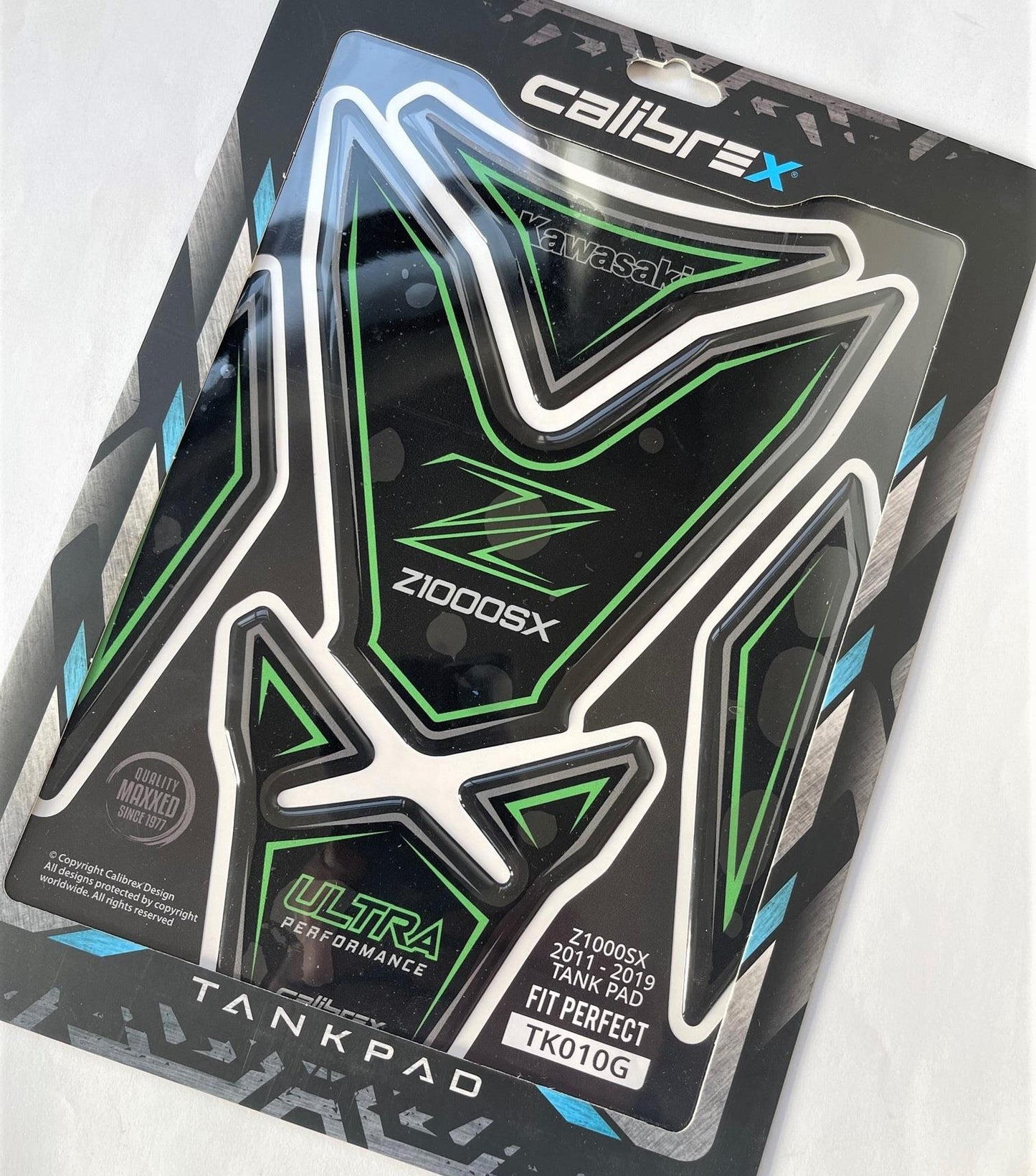 Kawasaki Z1000SX green tank pad protection 2011-19