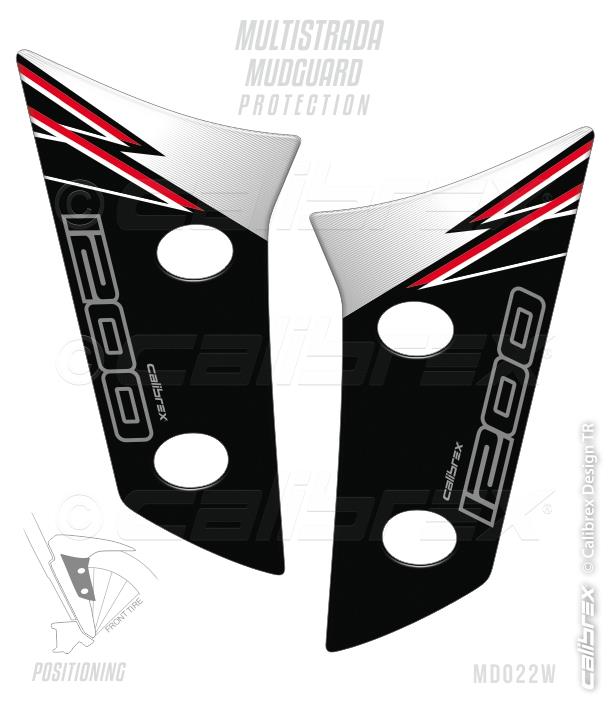 DUCATI MULTISTRADA 1200 MIX COLOR FAIRING PROTECTION FULL SET 10-14