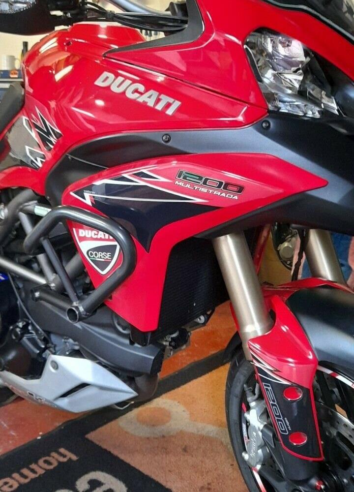 DUCATI MULTISTRADA 1200 RED FAIRING PROTECTION FULL SET 10-14