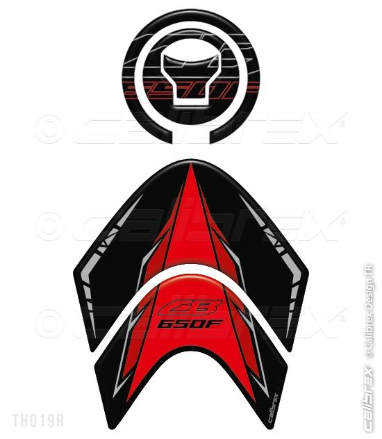 HONDA CB650F RED FAIRING PROTECTION SET 14-19