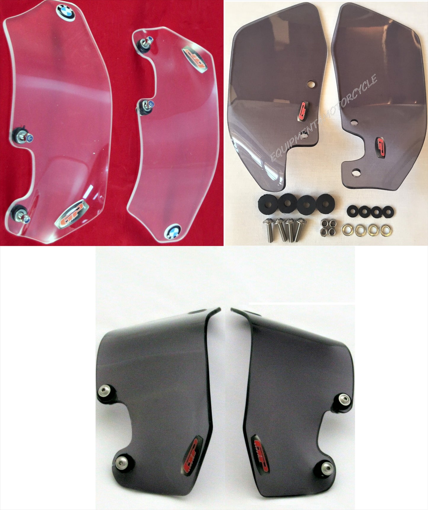 BMW R1150GS side wind deflector pair clear 99-05