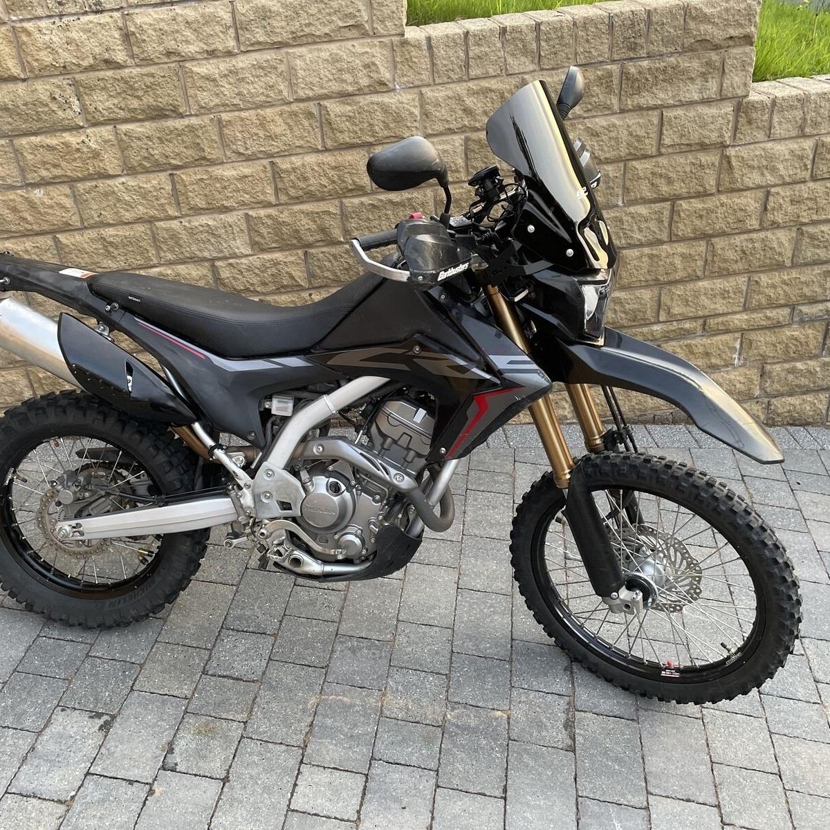 Honda CRF300L dark smoke 42 cm windscreen 21-23