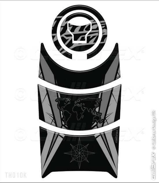 Afrıca Twin 1000l Tank Pad Protector Black