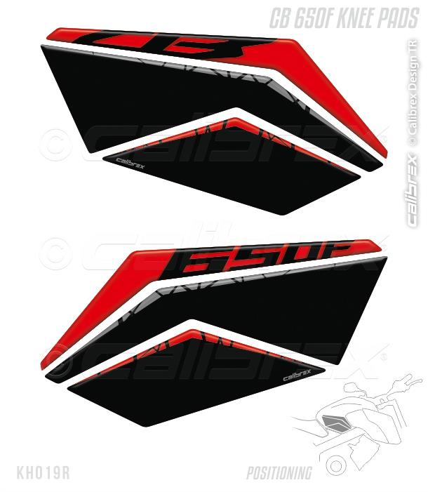 HONDA CB650F RED FAIRING PROTECTION SET 14-19