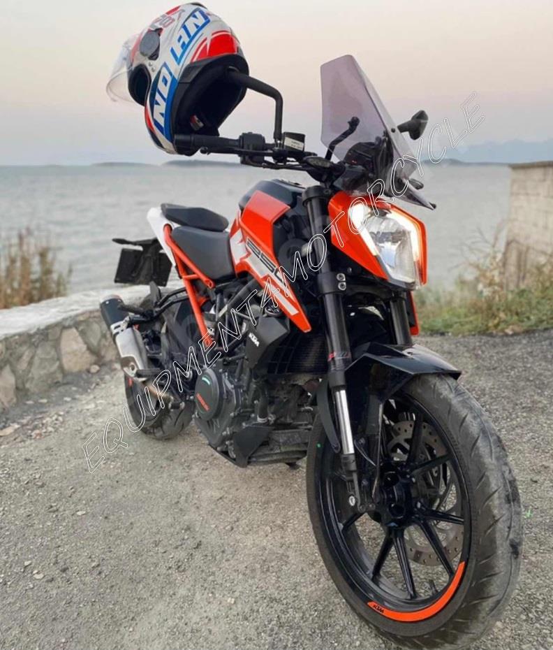 KTM Duke 200 Duke 250 smoke windscreen 46 cm 17-23