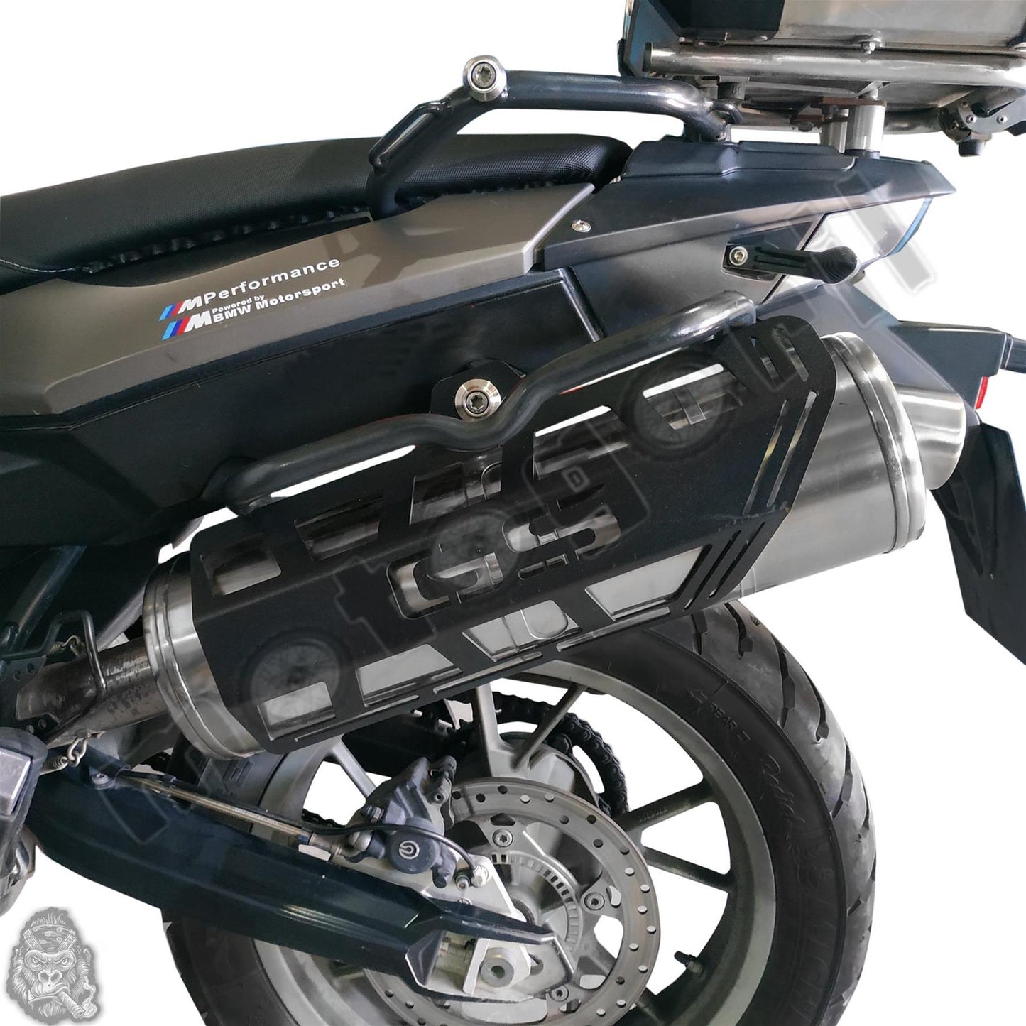 BMW F800GS exhaust guard protection 08-17