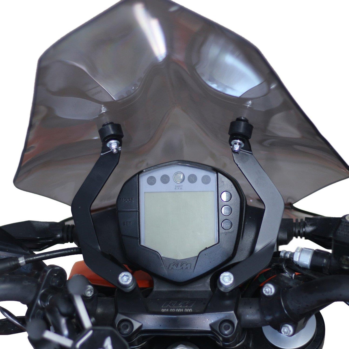 KTM Duke 200 Duke 250 smoke windscreen 46 cm 17-23