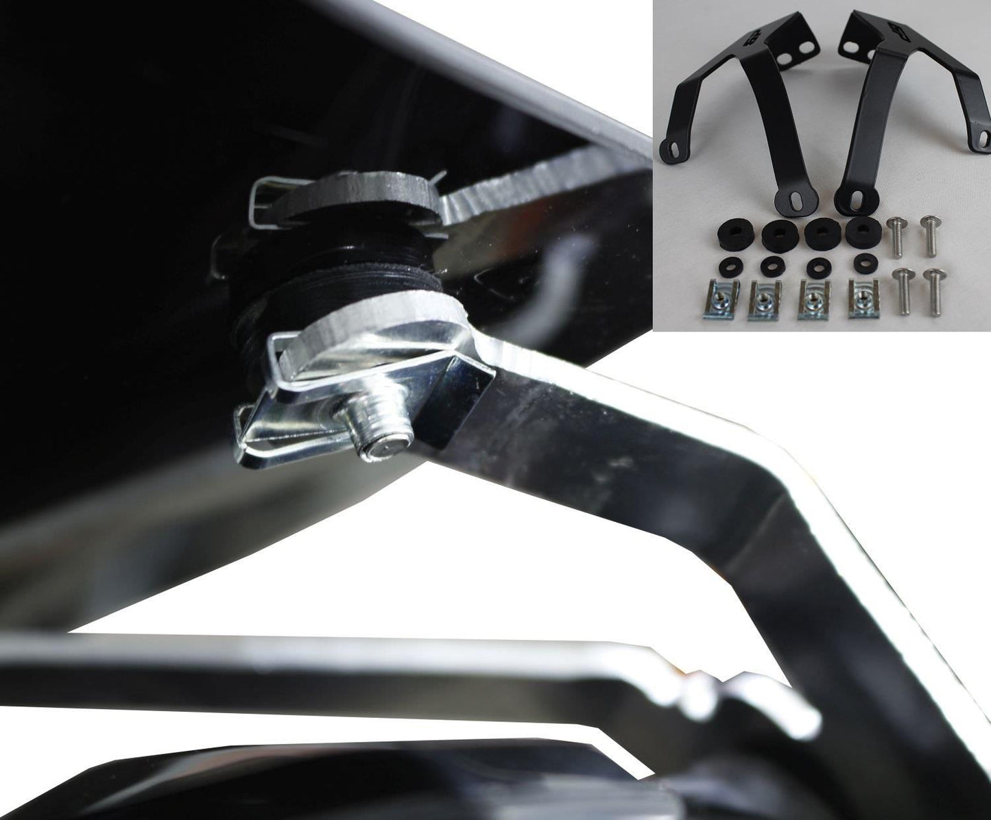 Honda CRF250L dark smoke windscreen 42 CM
