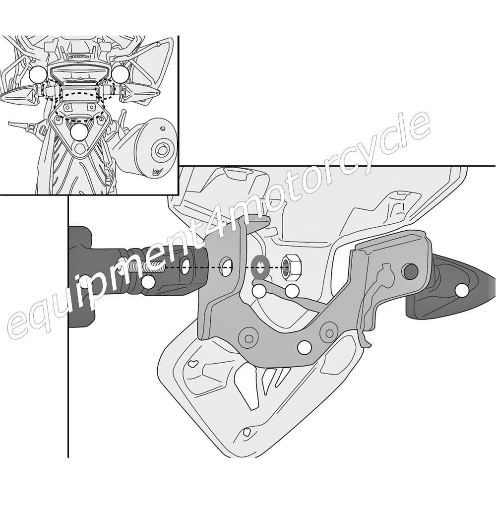 BMW G310R Pannier Racks Soft Pannier Bags Holders 17-23