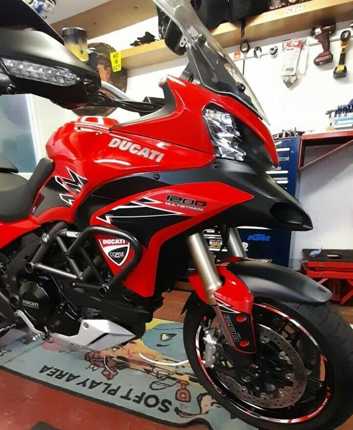 DUCATI MULTISTRADA 1200 MIX COLOR FAIRING PROTECTION FULL SET 10-14