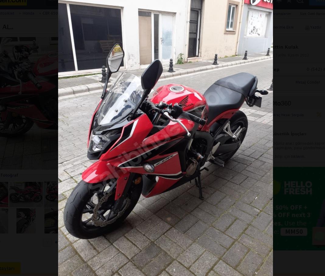 Honda CBR 650F clear windscreen 14-18