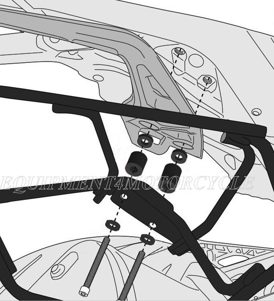 BMW G310R Pannier Racks Soft Pannier Bags Holders 17-23