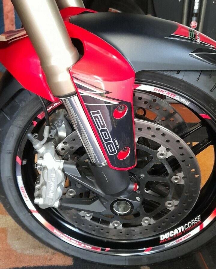DUCATI MULTISTRADA 1200 RED FAIRING PROTECTION FULL SET 10-14