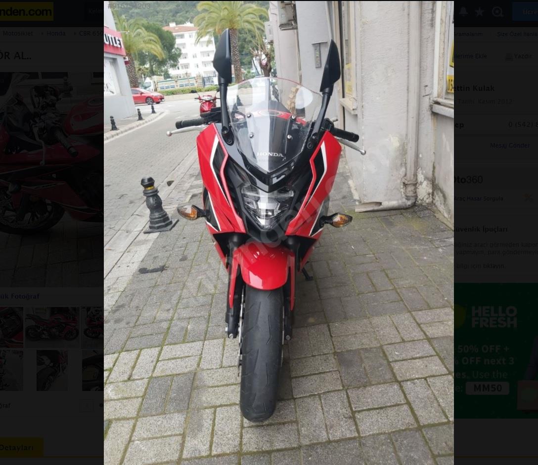 Honda CBR 650F clear windscreen 14-18