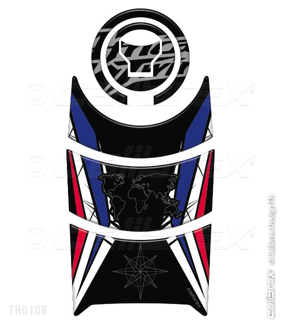 Honda Afrıca Twin Crf1000l Tank Pad Protector Tricolor