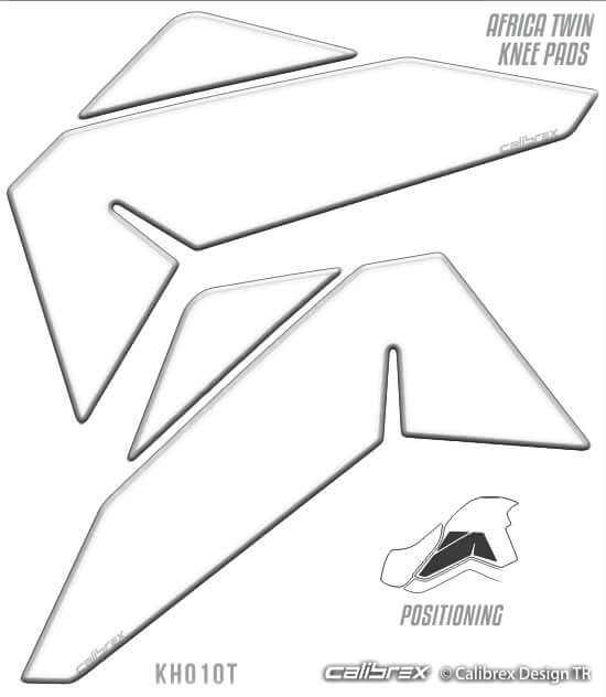 Afrıca Twin 1000l Knee Pad Protector Transparent