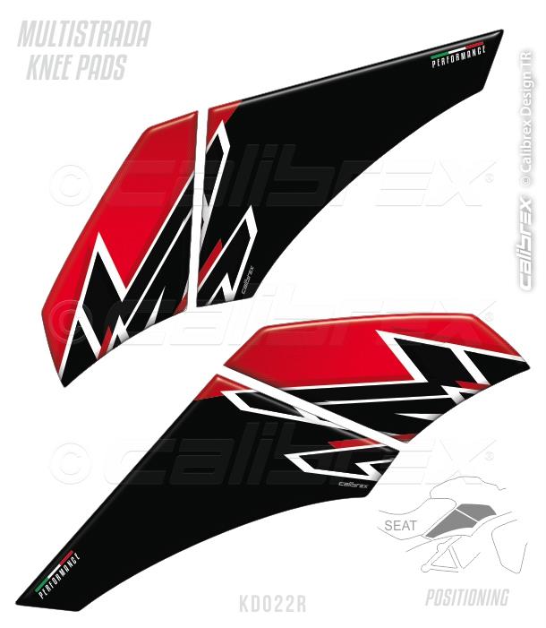 DUCATI MULTISTRADA 1200 RED FAIRING PROTECTION FULL SET 10-14