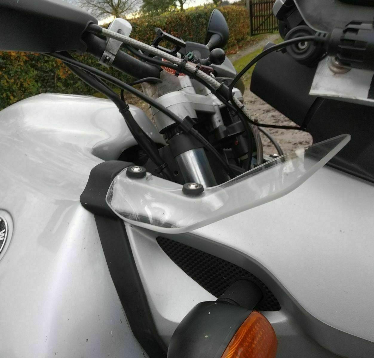 BMW R1150GS side wind deflector pair clear 99-05