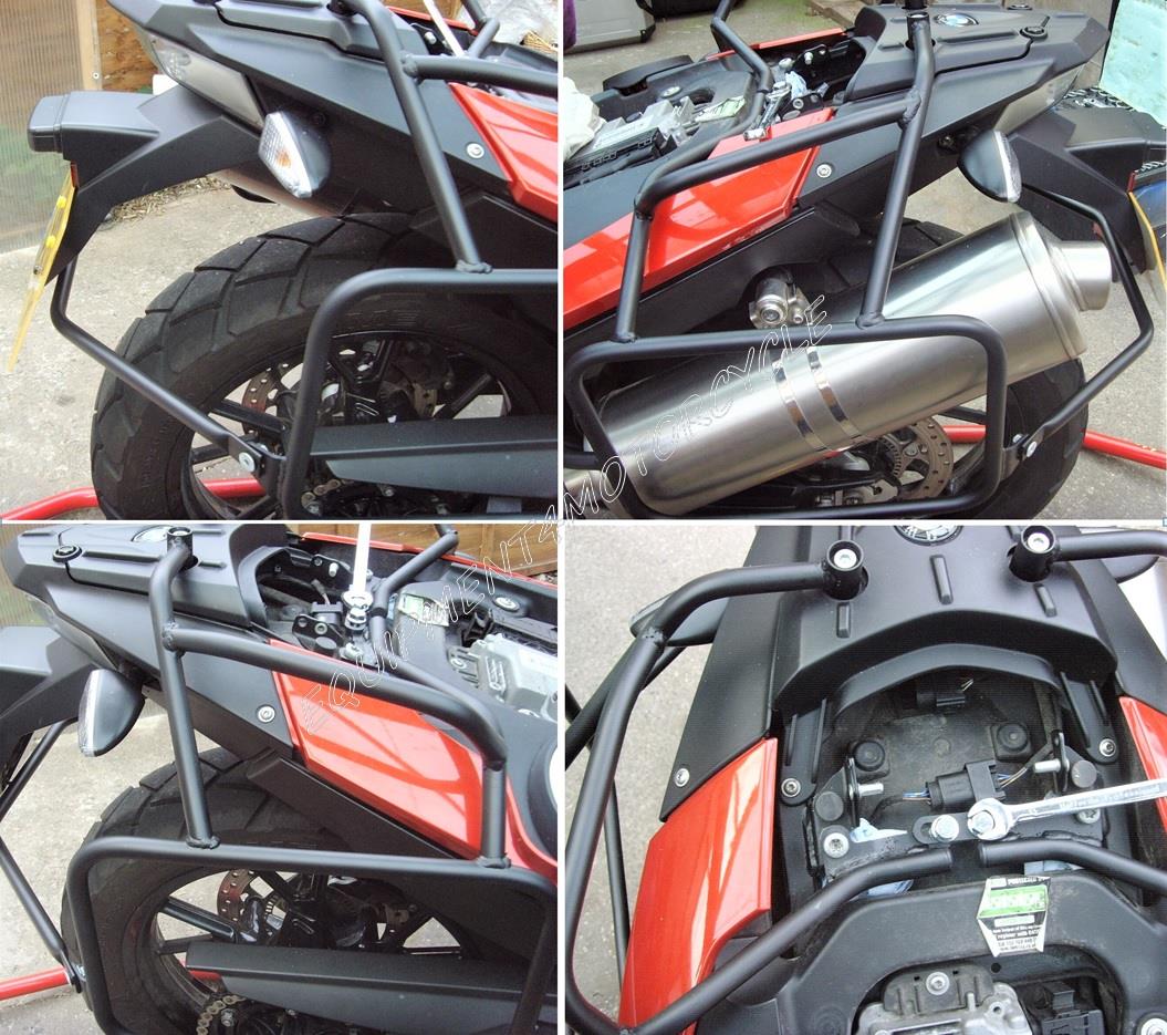 BMW F800GS side pannier rack soft bag holders 08-17
