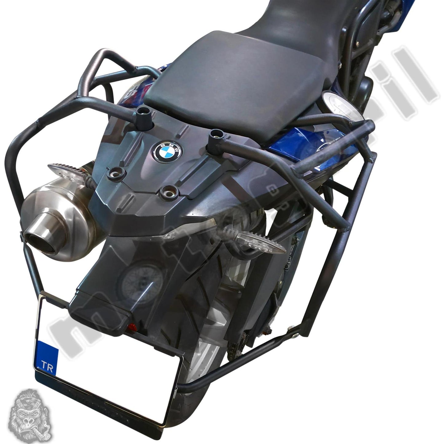 BMW F800GS side pannier rack soft bag holders 08-17